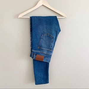 H&M High Waisted Skinny Jeans Raw Hem Tall